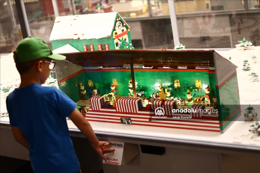 Lego bricks building exhibition in Poland