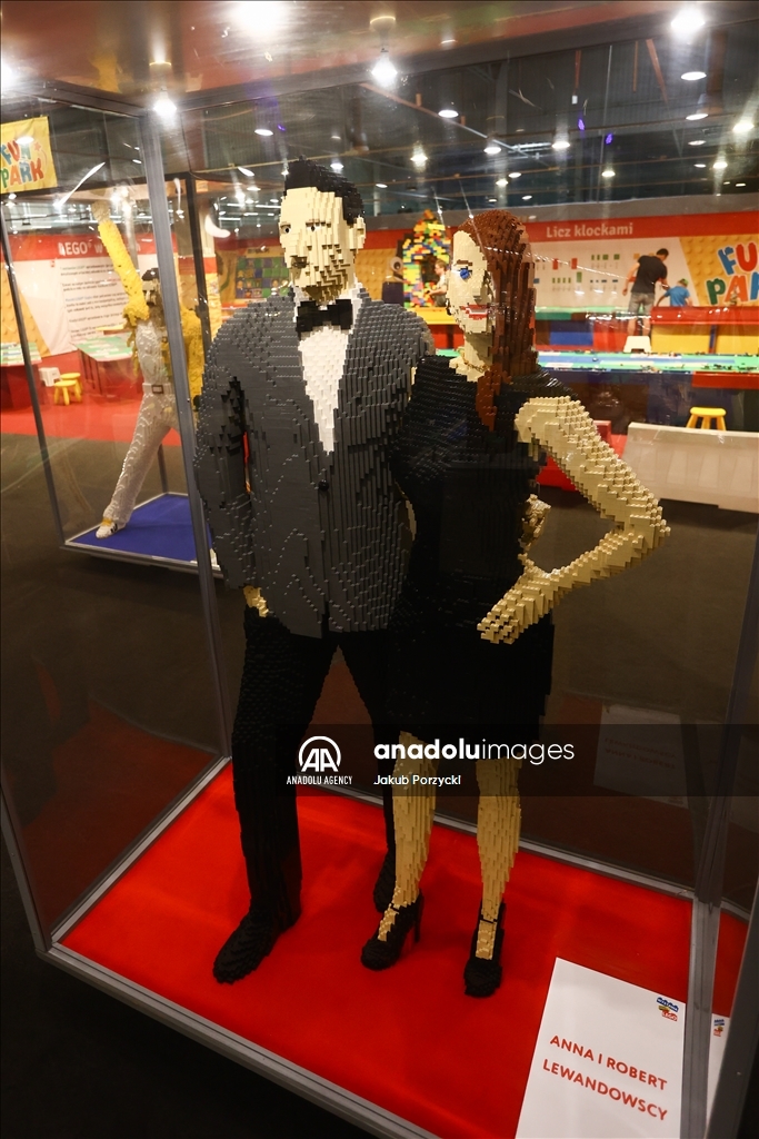 Lego bricks building exhibition in Poland