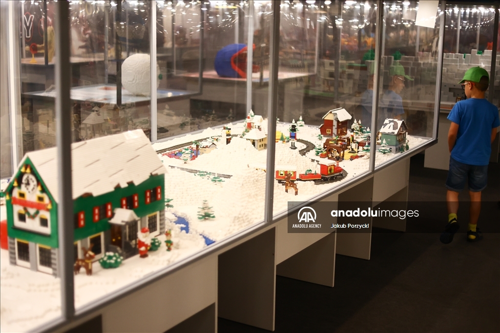 Lego bricks building exhibition in Poland