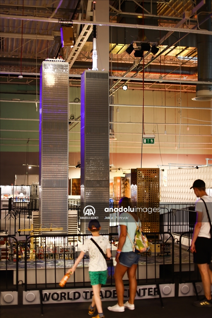 Lego bricks building exhibition in Poland