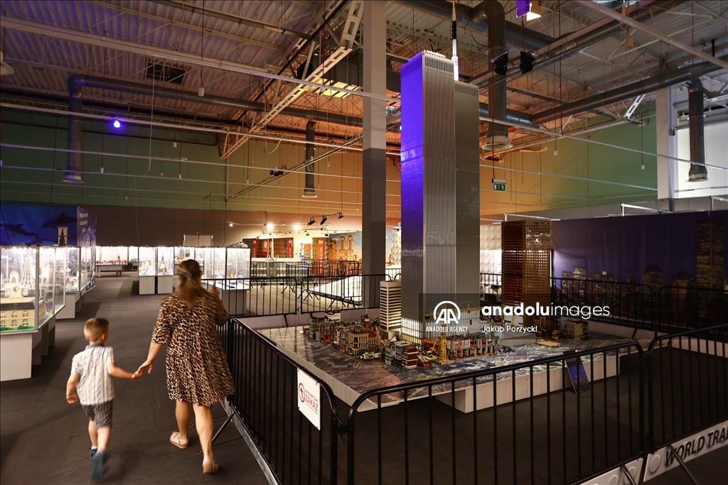 Lego bricks building exhibition in Poland
