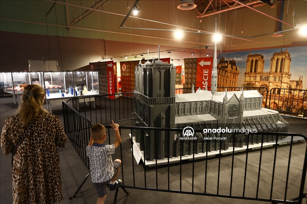 Lego bricks building exhibition in Poland