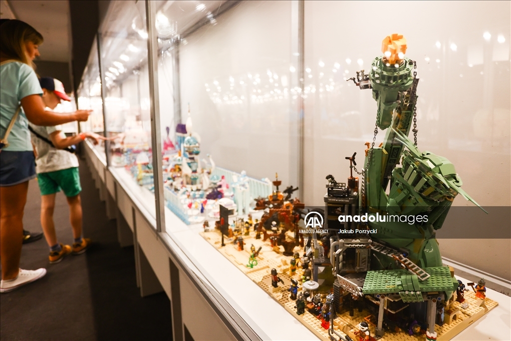 Lego bricks building exhibition in Poland