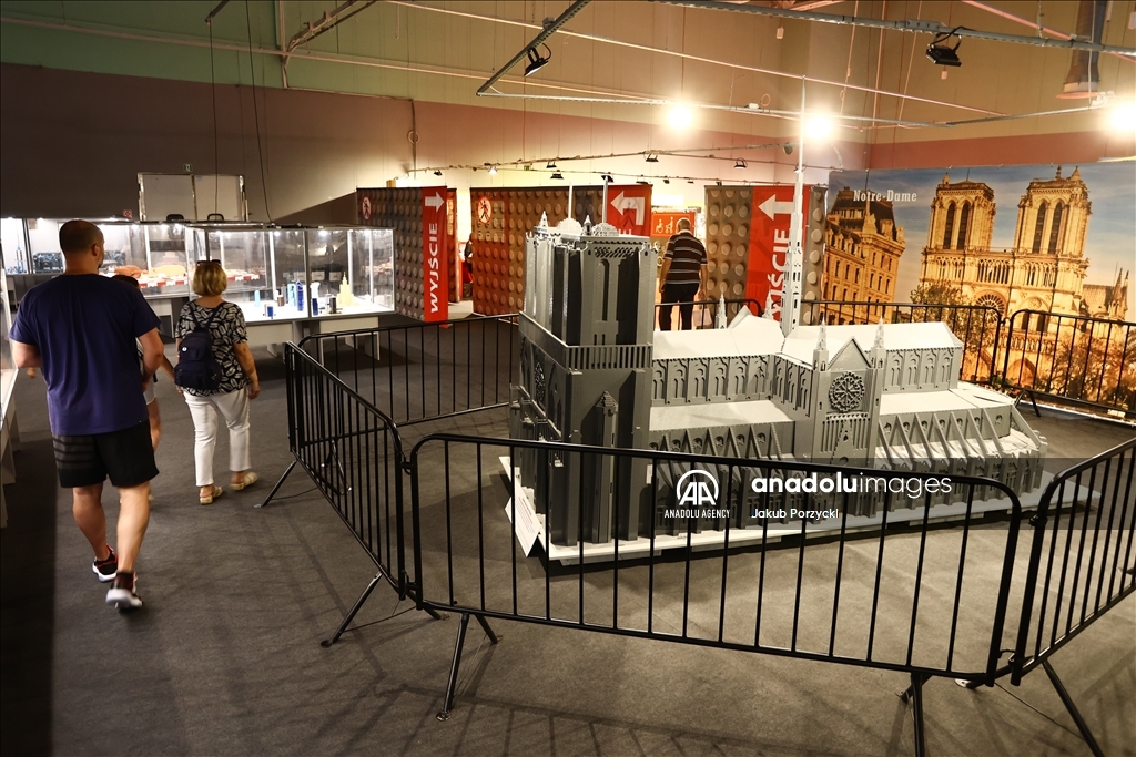 Lego bricks building exhibition in Poland