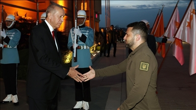 آغاز دیدار اردوغان و زلنسکی در استانبول