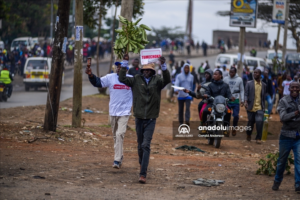 Kenya'da hayat pahalılığı protesto edildi