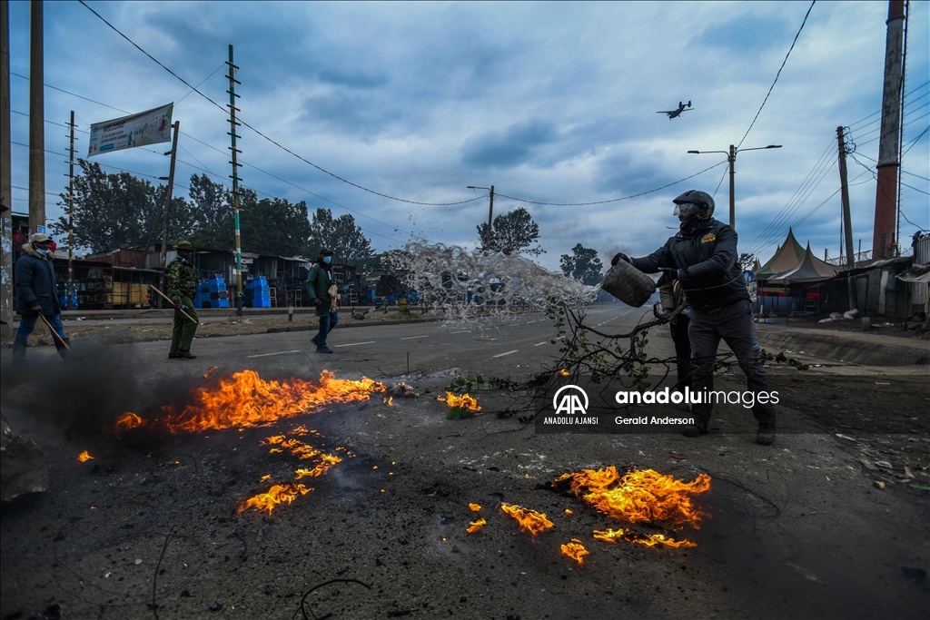 Kenya'da hayat pahalılığı protesto edildi
