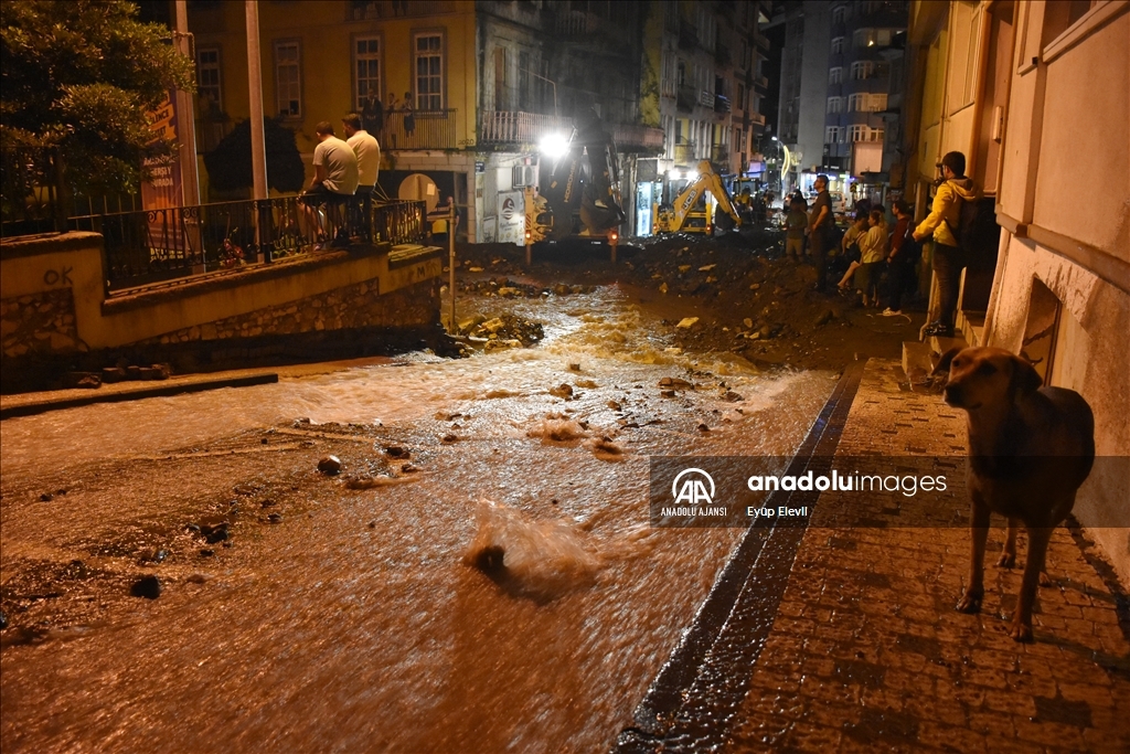 Ordu'da sağanak heyelana yol açtı