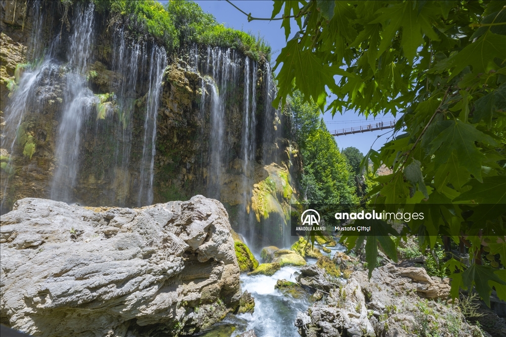 Konya'nın doğal güzelliği ''Yerköprü Şelalesi''