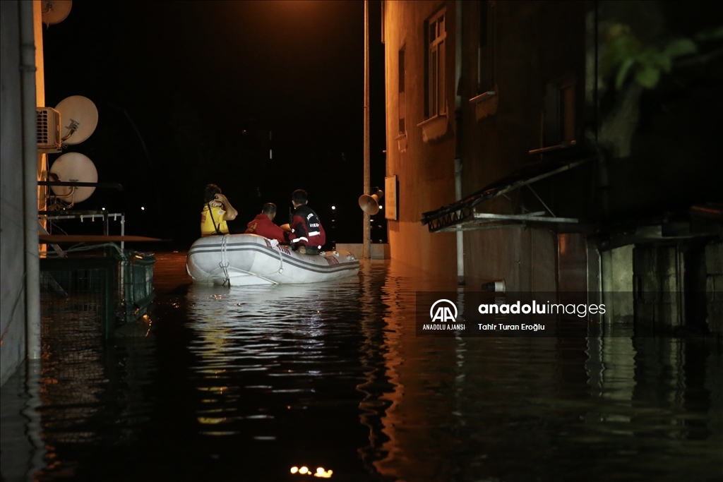 Bartın’da sağanak etkili oldu