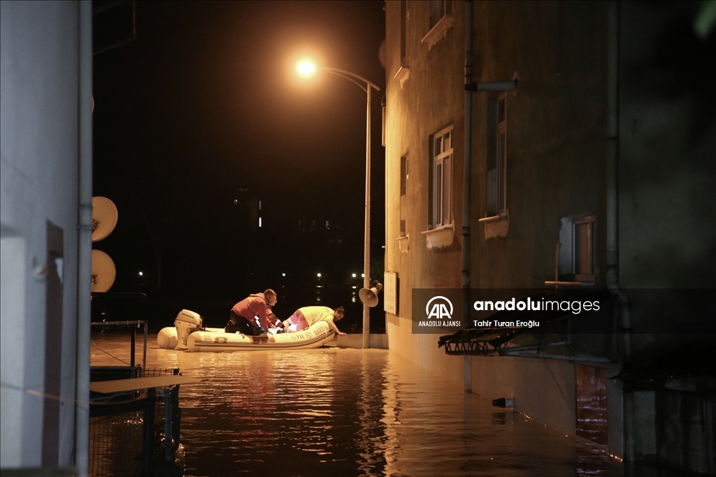 Bartın’da sağanak etkili oldu