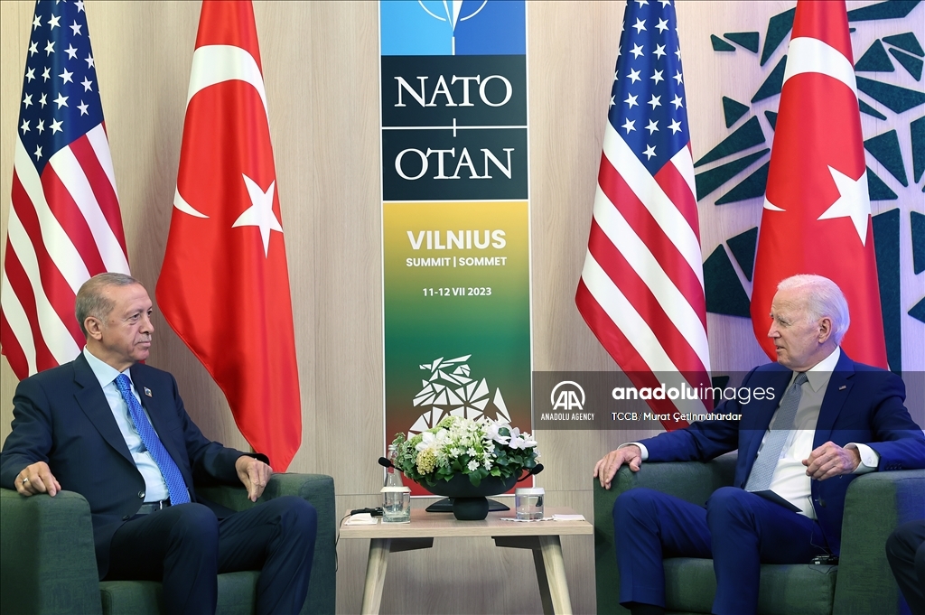 دیدار اردوغان با بایدن در لیتوانی  