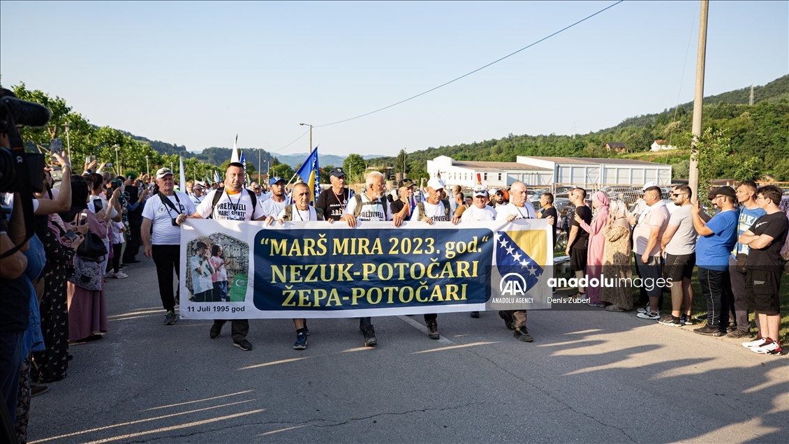 پایان «راهپیمایی صلح» یادبود نسل‌کشی سربرنیتسا