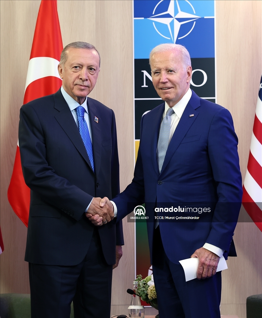 دیدار اردوغان با بایدن در لیتوانی  