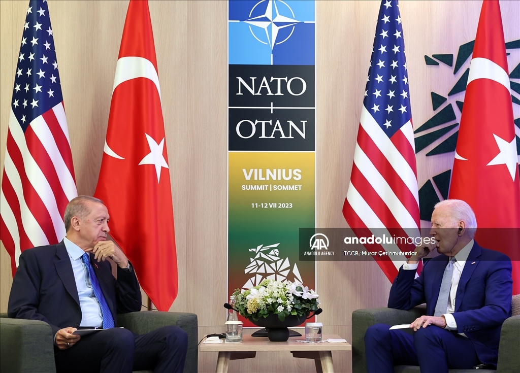 دیدار اردوغان با بایدن در لیتوانی  