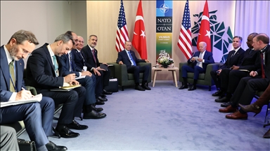 دیدار اردوغان با بایدن در لیتوانی