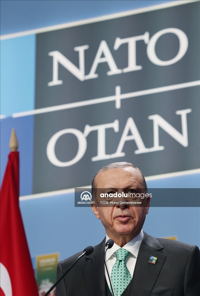 نشست خبری اردوغان در لیتوانی 