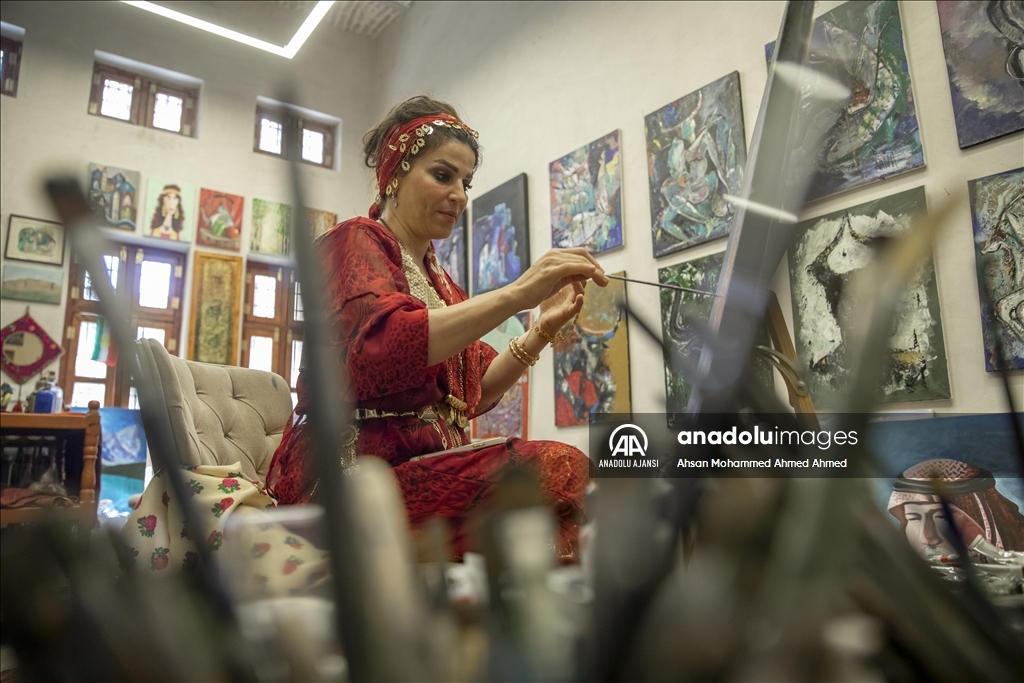 Tarihi Erbil Kalesi hat, seramik ve resim gibi sanatlara ev sahipliği yapıyor