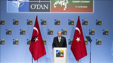 نشست خبری اردوغان در لیتوانی