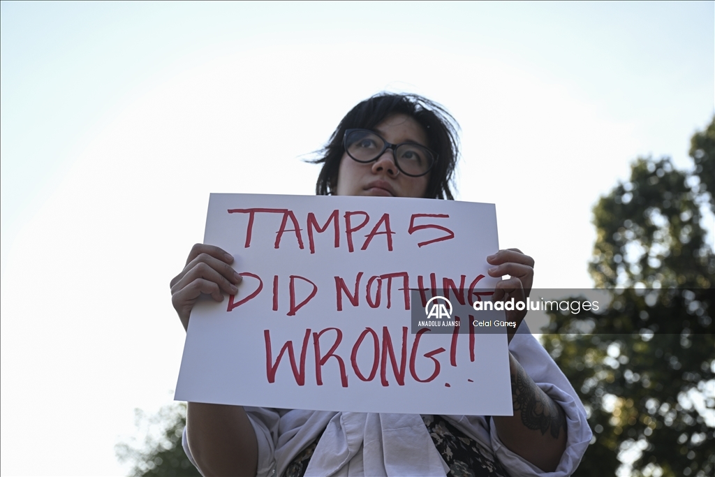 Washington'da "Tampa 5" protestosu