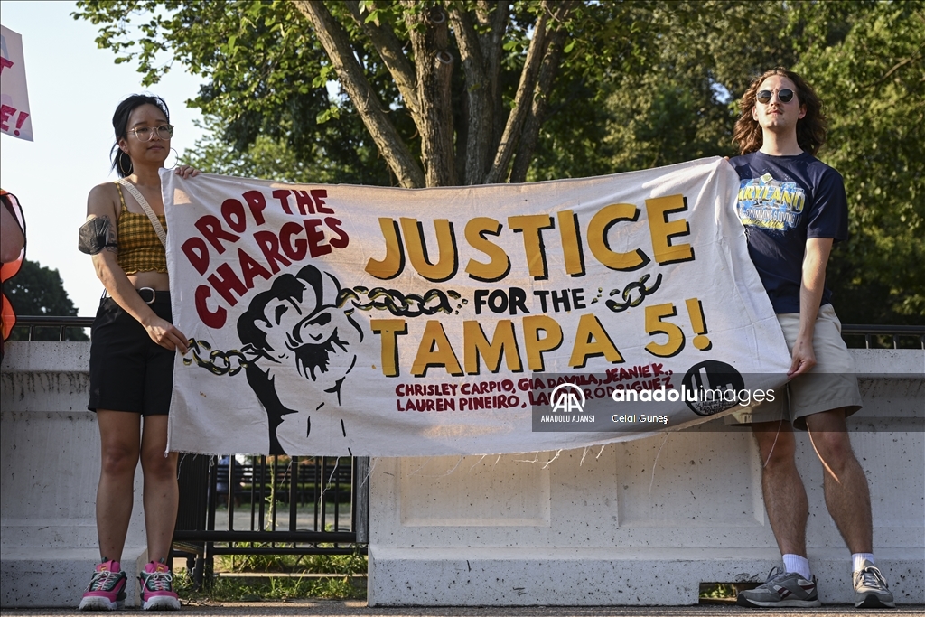 Washington'da "Tampa 5" protestosu