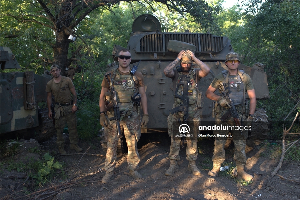 81st Airmobile Brigade of Ukraine army near Donbas front