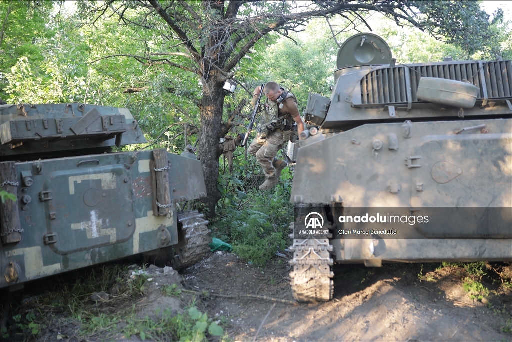 81st Airmobile Brigade of Ukraine army near Donbas front
