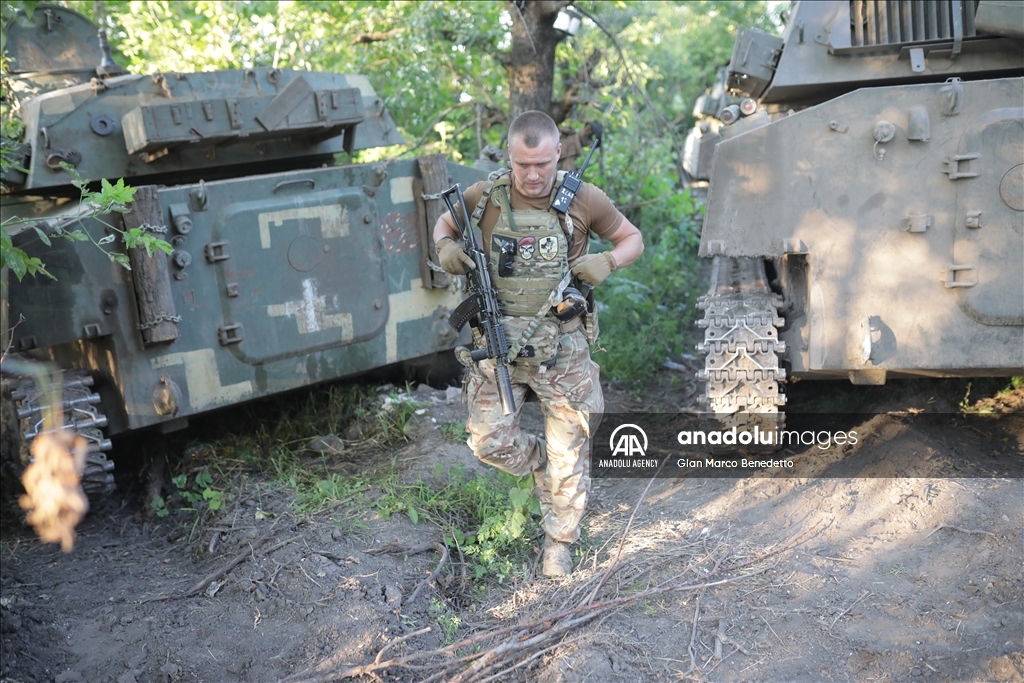 81st Airmobile Brigade of Ukraine army near Donbas front