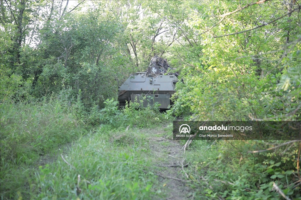 81st Airmobile Brigade of Ukraine army near Donbas front