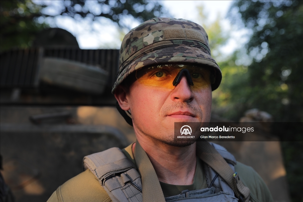 81st Airmobile Brigade of Ukraine army near Donbas front