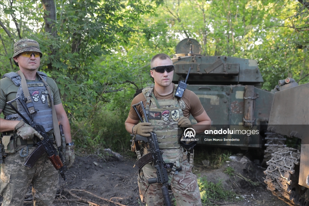 81st Airmobile Brigade of Ukraine army near Donbas front