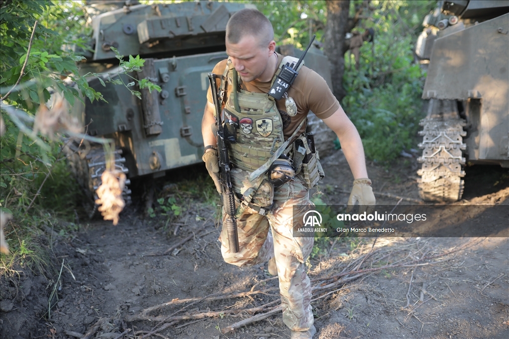 81st Airmobile Brigade of Ukraine army near Donbas front