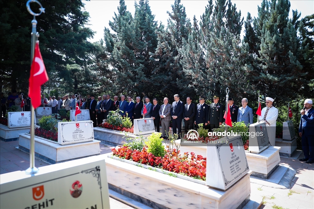 Tokat'ta 15 Temmuz Demokrasi ve Milli Birlik Günü anma etkinlikleri