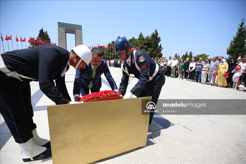 Çanakkale Şehitler Abidesi'nde 15 Temmuz şehitleri anıldı