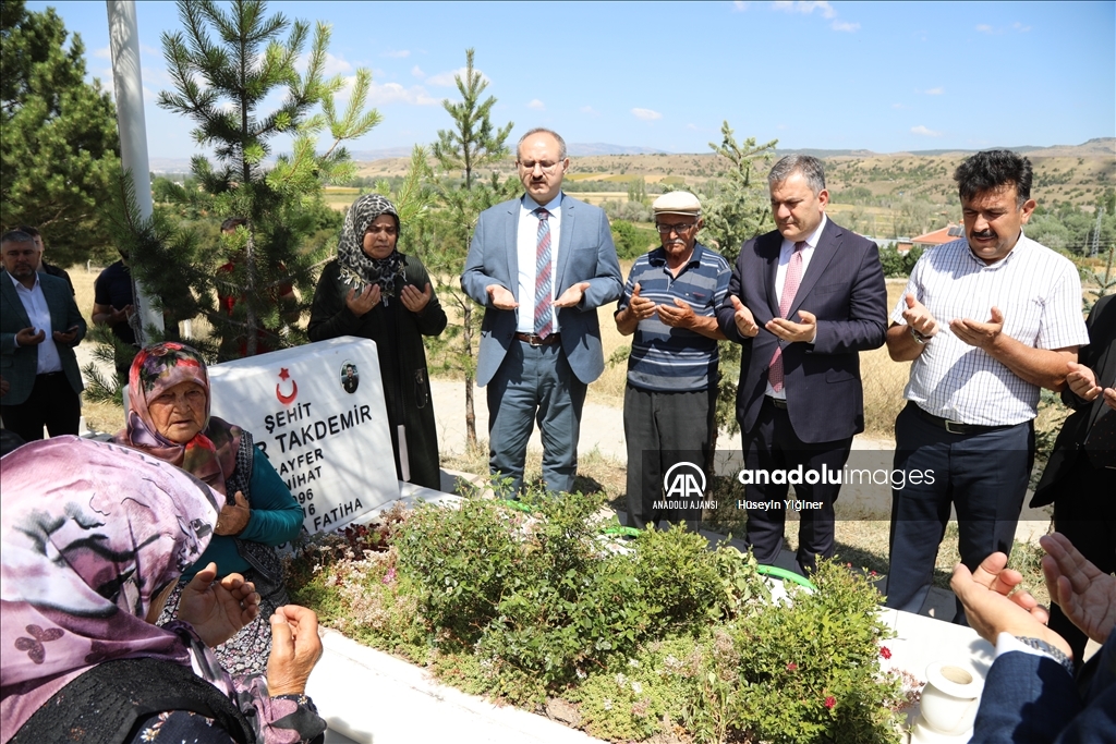 Çubuk’ta 15 Temmuz şehidi Takdemir mezarı başında anıldı