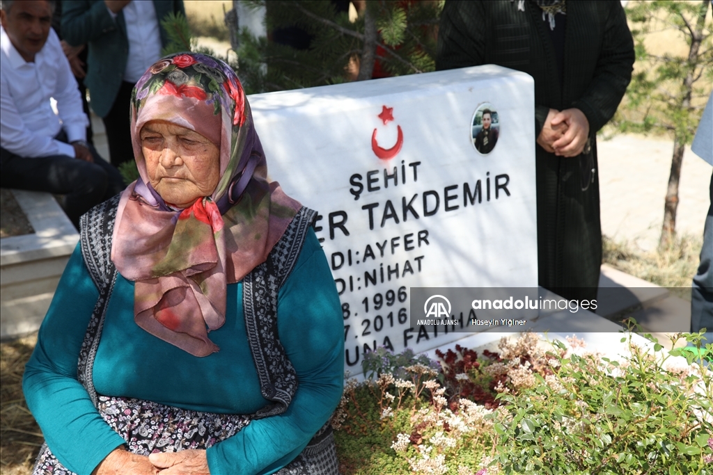 Çubuk’ta 15 Temmuz şehidi Takdemir mezarı başında anıldı