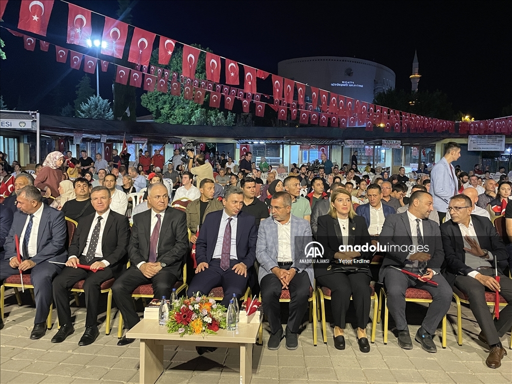 Malatya'da 15 Temmuz Demokrasi ve Milli Birlik Günü etkinliği düzenlendi