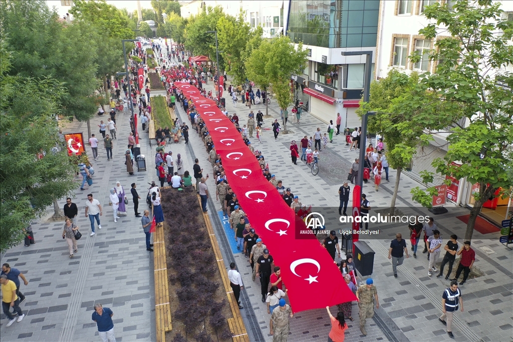 Uşak'ta 15 Temmuz Demokrasi ve Milli Birlik Günü etkinlikleri düzenlendi