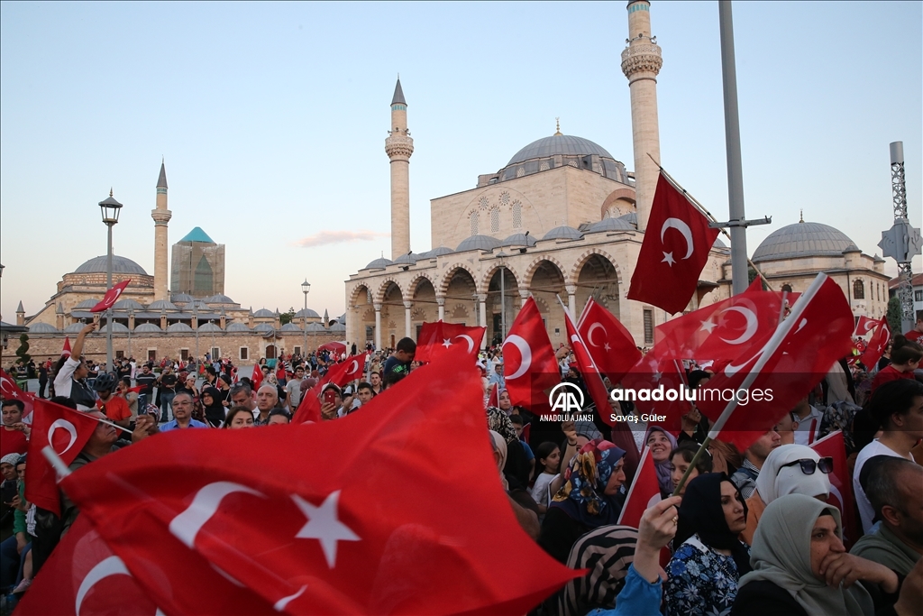 Konya ve çevre illerde 15 Temmuz Demokrasi ve Milli Birlik Günü etkinlikleri düzenlendi