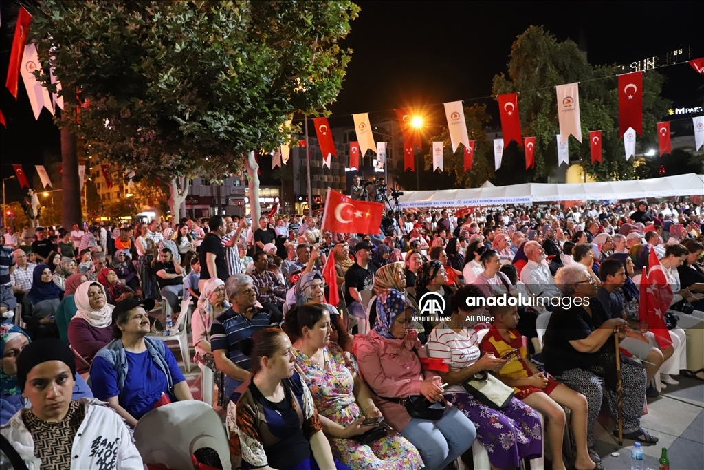 Denizli'de 15 Temmuz Demokrasi ve Milli Birlik Günü etkinlikleri