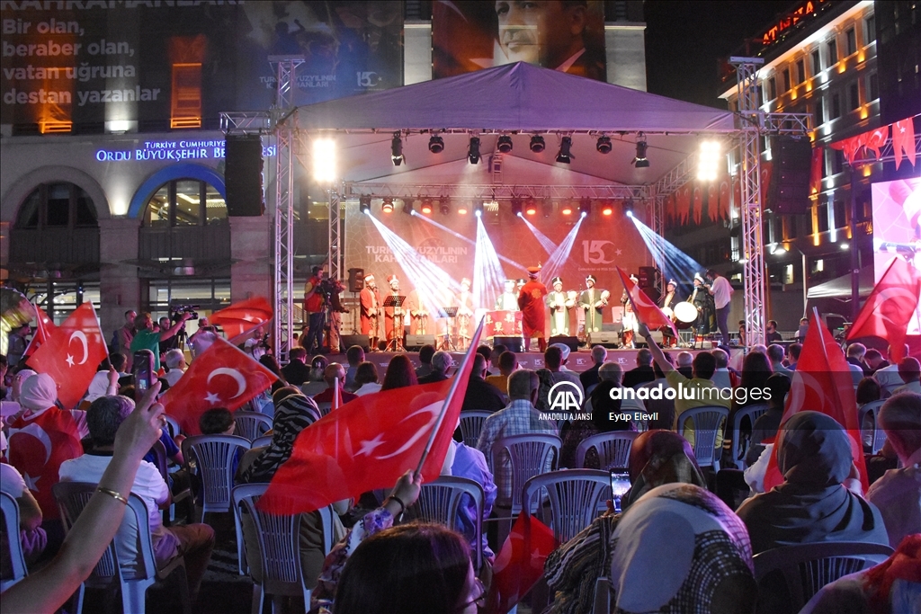 Ordu'da 15 Temmuz Demokrasi ve Milli Birlik Günü etkinlikleri
