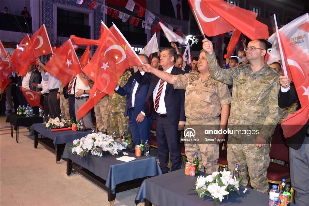 Şırnak'ta 15 Temmuz Demokrasi ve Milli Birlik Günü etkinlikleri