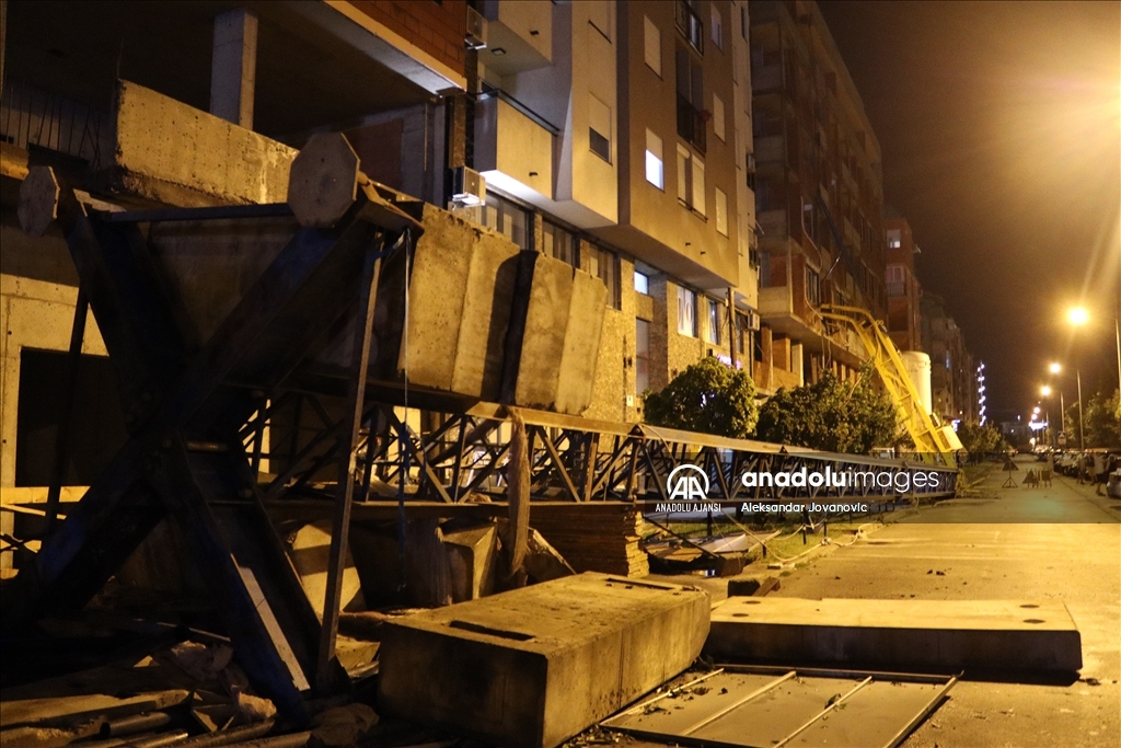 Sırbistan'da şiddetli yağış ve fırtına