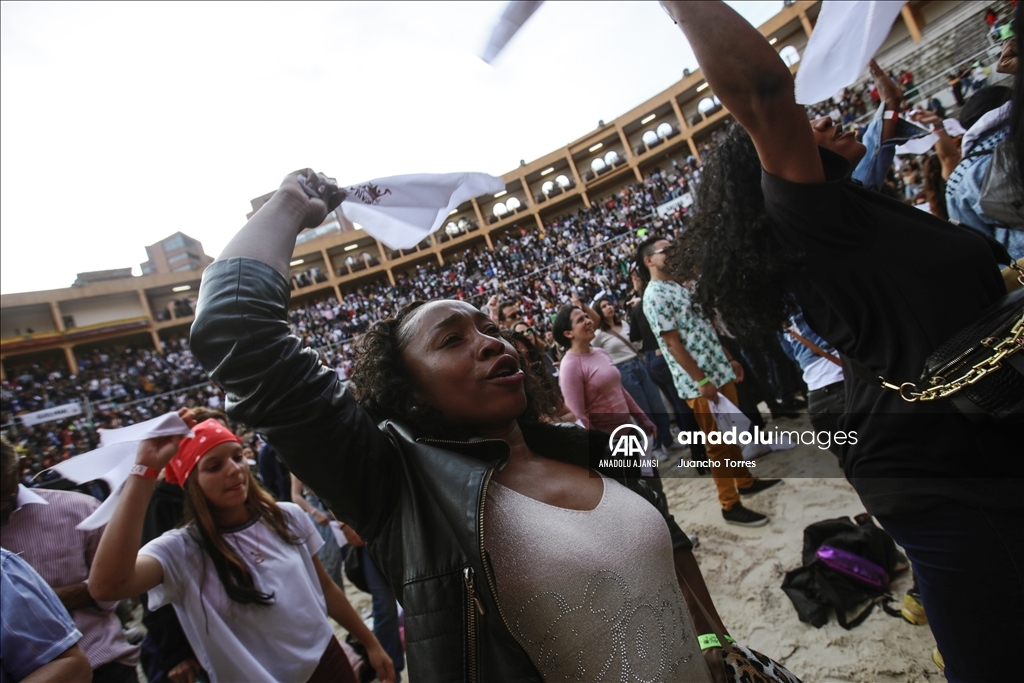 Kolombiya'nın başkenti Bogota'da Petronio Alvarez Pasifik Müzik Festivali düzenlendi