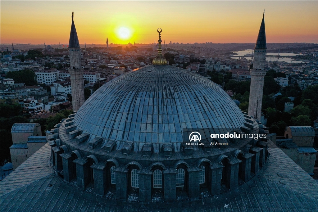 Yeniden ibadete açılan Ayasofya 3 yılda yaklaşık 21 milyon ziyaretçiyi ağırladı