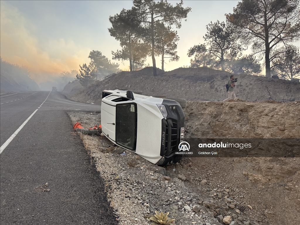 Kahramanmaraş'ta çıkan orman yangınına müdahale ediliyor