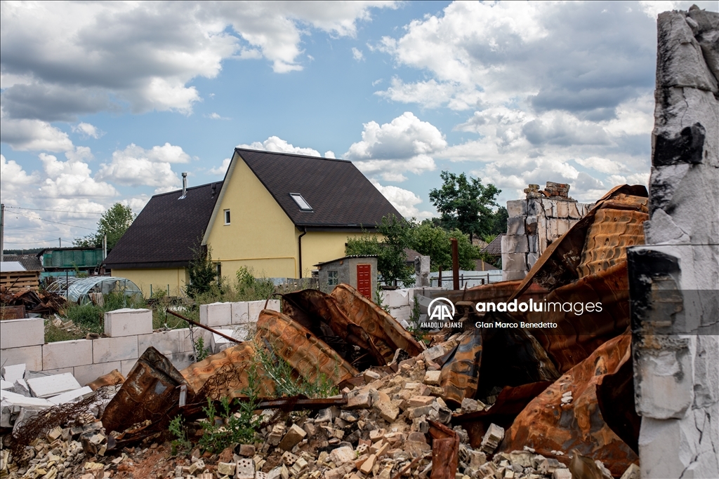 Kiev Oblastı'nda savaşın izleri