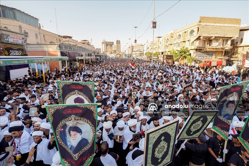 Protest in Iraq's Karbala against the burning of Quran in Denmark and Sweden