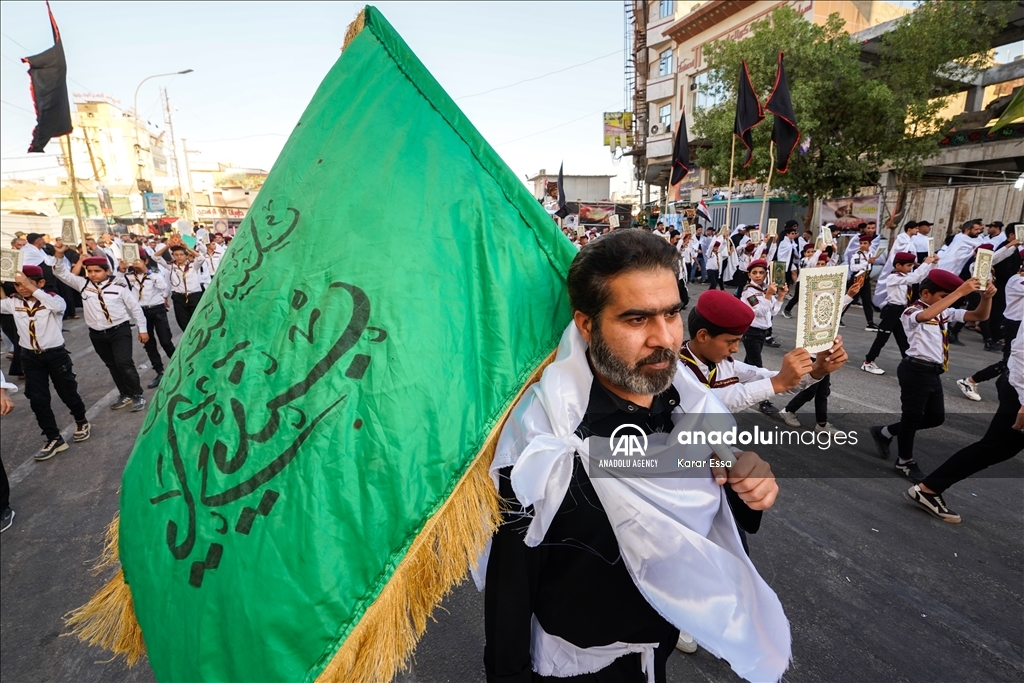 Protest in Iraq's Karbala against the burning of Quran in Denmark and Sweden