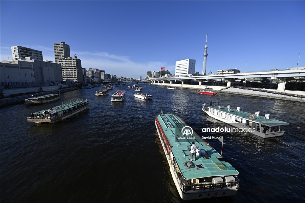 Tokyo'daki 2023 Sumidagawa Havai Fişek Festivali